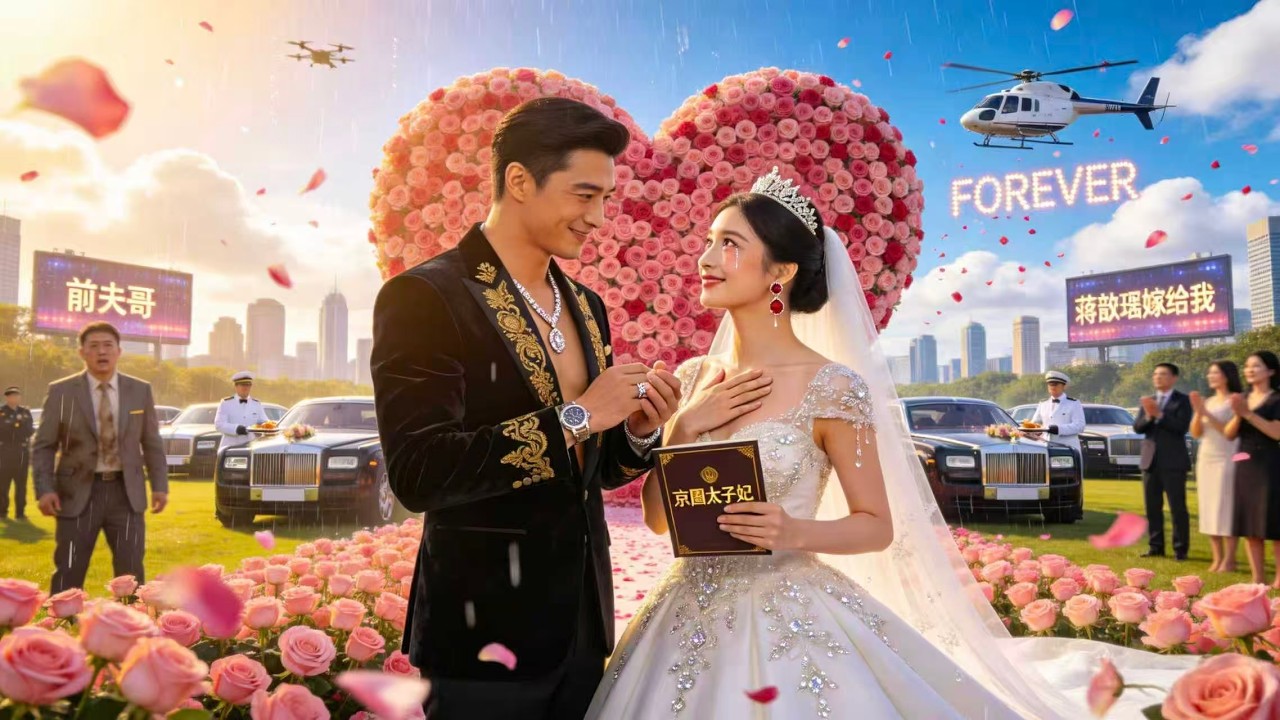 Свадьба. Былой смотрел. Он бросил её. Она невеста наследника. Кольцо. Она поблагодарила.