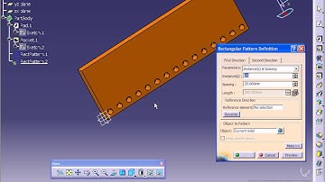 CATIA V5 Tutorial - Rectangular Pattern [71]