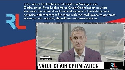 Value Chain Optimization | River Logic | Carlos Centurion - Live via OneStream Live #onestreamlive