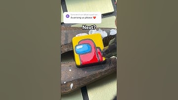 Drawing A for Among Us but on my keyboard! Custom keyboard!