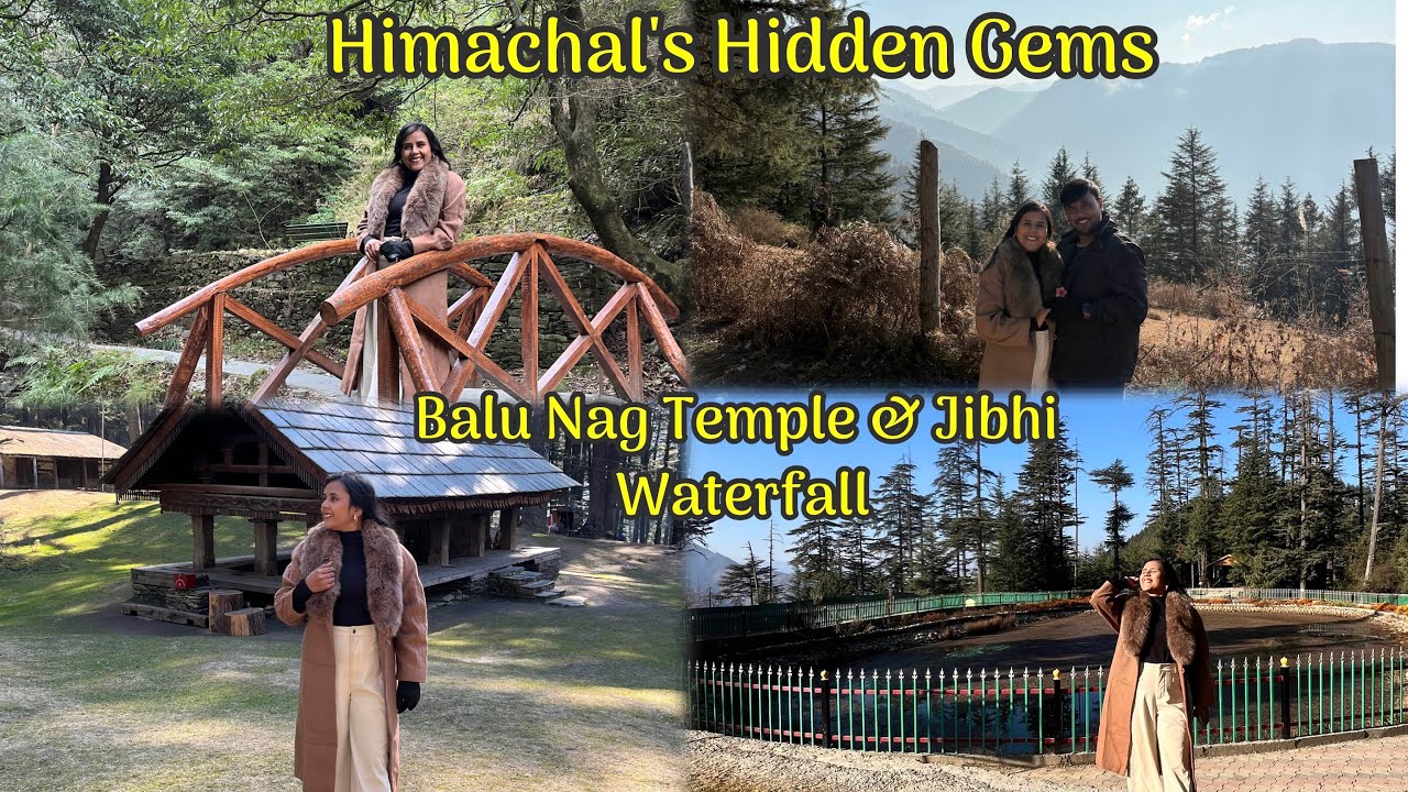 Mini Switzerland of Himachal 😍 | Balu Nag Temple & Jibhi Waterfall | Himachal Travel Vlog