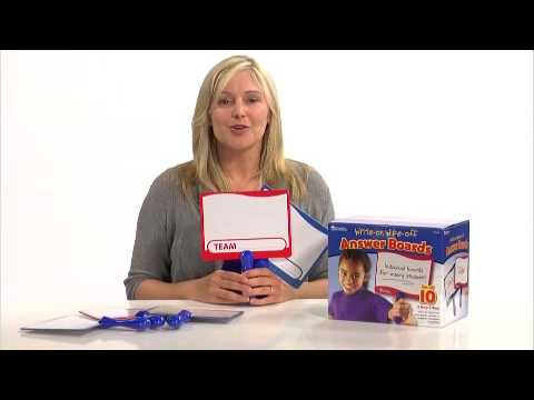 Write On/Wipe Off Answer Boards
