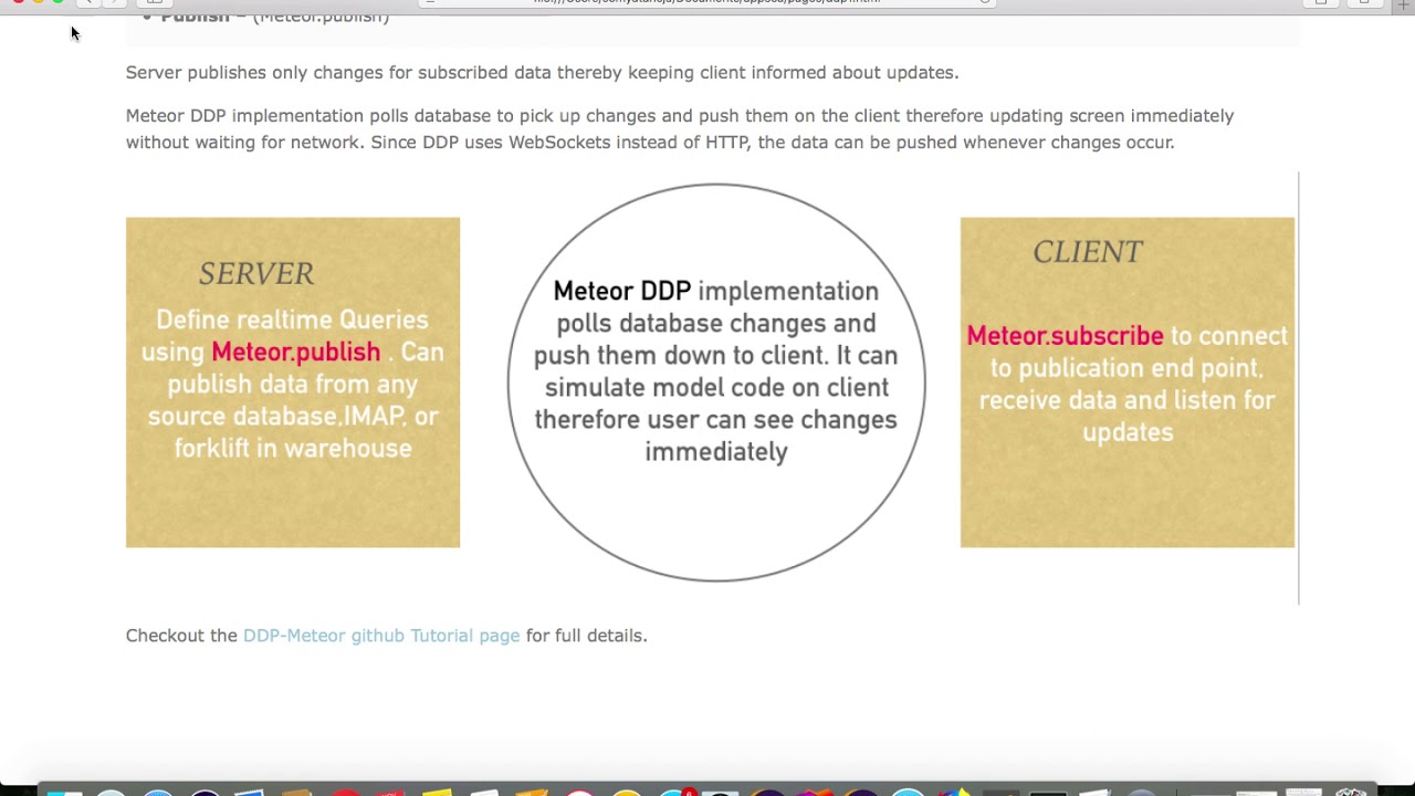 ddp implementation demo using meteor - YouTube