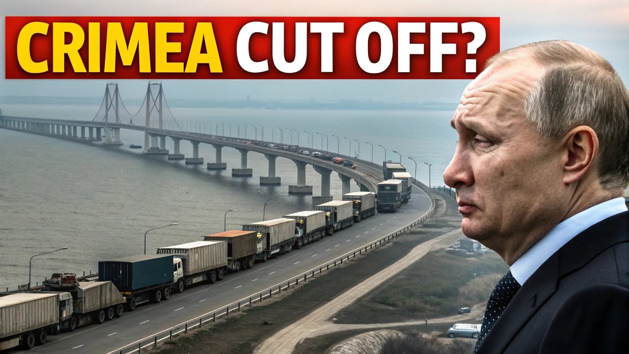 Russia’s Crimea Supply Link Paralyzed — Hundreds of Trucks Stuck as Kerch Bridge Traffic Halts