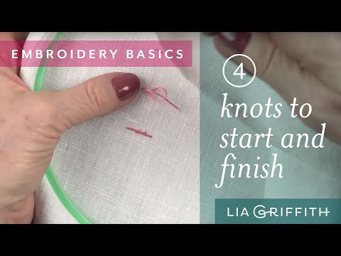 Video: Where Do The Knots On The Embroidery Go?