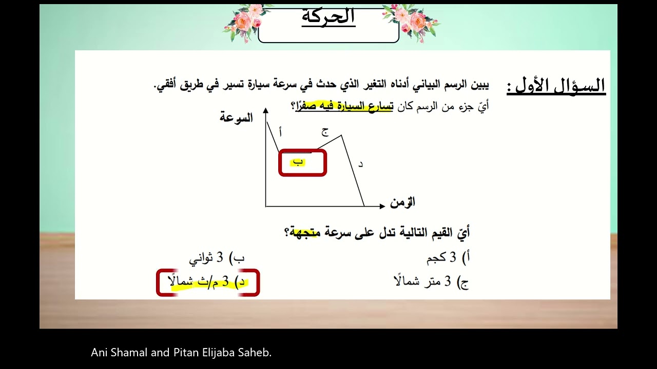 مراجعة أهم المفاهيم في درسي الحركة والقوى وقوانين نيوتن وبعض الاسئلة المتعلقة بهما