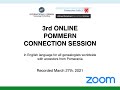 3rd ONLINE POMMERN CONNECTION SESSION