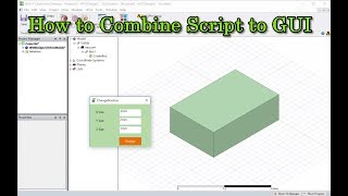 How to Combine Script to GUI in HFSS