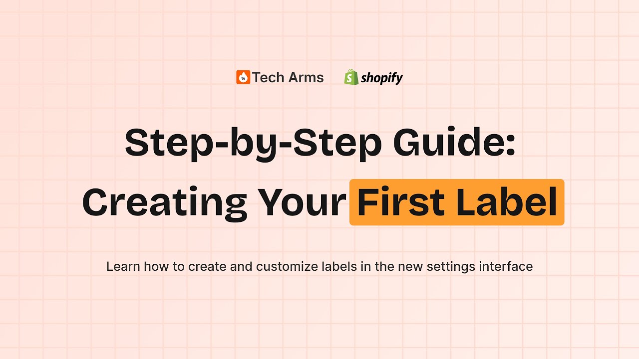 Step by step guide: Creating your first product label - YouTube