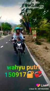 Story wa romantis naik motor