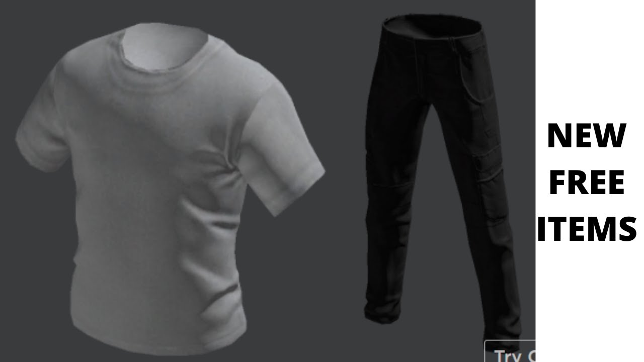 How to get Basic T-Shirt - Gray & Cargo Pants - Black in roblox - YouTube