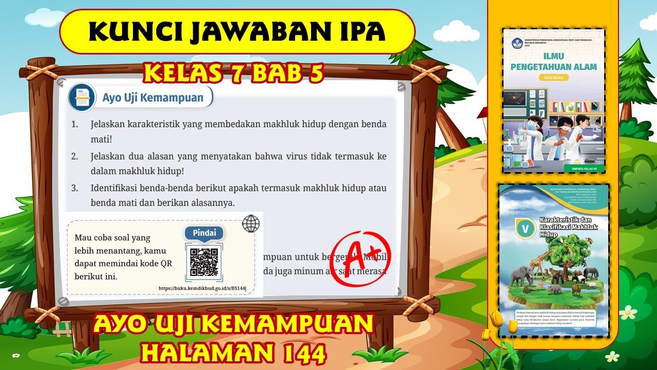 KUNCI JAWABAN IPA KELAS 7 BAB 5 HALAMAN 144 KURIKULUM MERDEKA - AYO UJI KEMAMPUAN