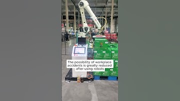 The possibility of workplace accidents is greatly reduced after using robots.#automation #robotic