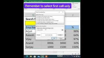 Search & Highlight Data in Excel using Conditional Formatting #shorts