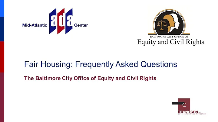 Fair Housing Act: Frequently Asked Questions