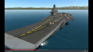 LockOn Flaming Cliffs 2 - Su-25t take off and landing to carrier and return.