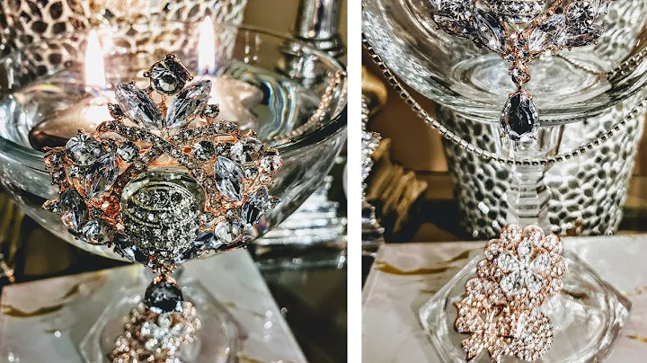 Dollar Tree Luxurious Bling Centerpiece Vases| DIY Centerpiece| Designing with Latisha McKinney