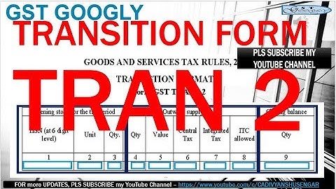 DEMO GST TRAN 2 FORM to be filed - Input Credit on Closing Stock (Invoice not available) - in HINDI