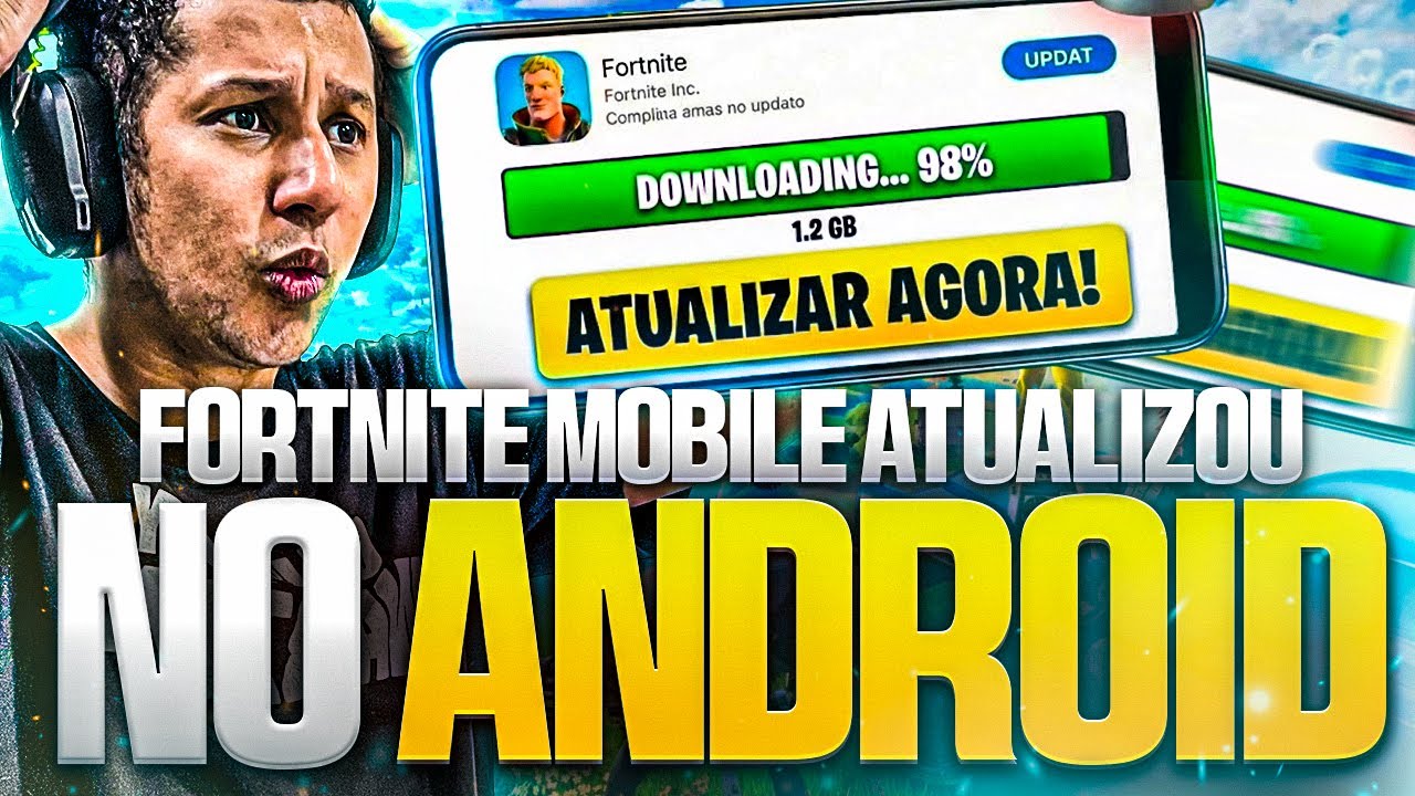 SAIU AGORA! 🚨 NOVA ATUALIZAÇÃO DO FORTNITE PARA ANDROID