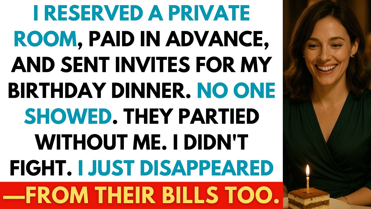 I Reserved a Private Room, Paid Early, and Sent Birthday Invites. No One Bothered to Show Up