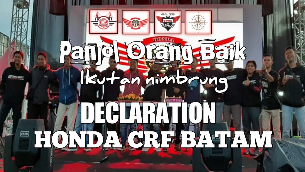 DECLARATION HONDA CRF BATAM ||CRF 150||CRF 250||One Heart Community Batam || 