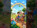 Chal Mere Ghode | Chal Mere Ghode Chal Tik Tik |Hindi Poems For Kids,  #shortsfeed  #shorts