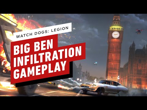 Watch Dogs: Legion Gameplay - Climbing Big Ben With a Spider Bot