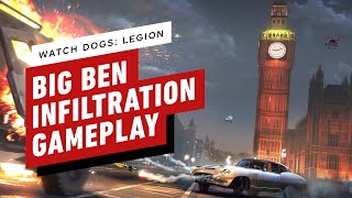Watch Dogs: Legion Gameplay - Climbing Big Ben With a Spider Bot