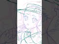 ペン練🖋Speed painting #shorts #お絵描き #イラストメイキング #タイムラプス #リボン会長 #お絵描きvtuber #少女漫画家志望 #漫画家志望 #オリジナル #創作