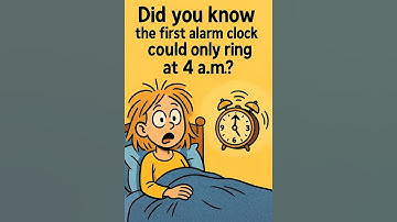 The First Alarm Clock Only Rang at 4AM?! ⏰😴 #FunFact