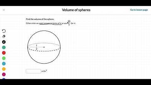 Mod 5 Top 2 - Volume of Spheres