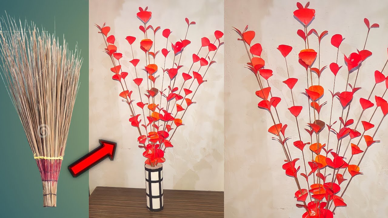 Dishing Guldasta / पुराना झाड़ू से बनाये गुलदस्ता / Guldasta banane ka tarika / Diy Craft Idea