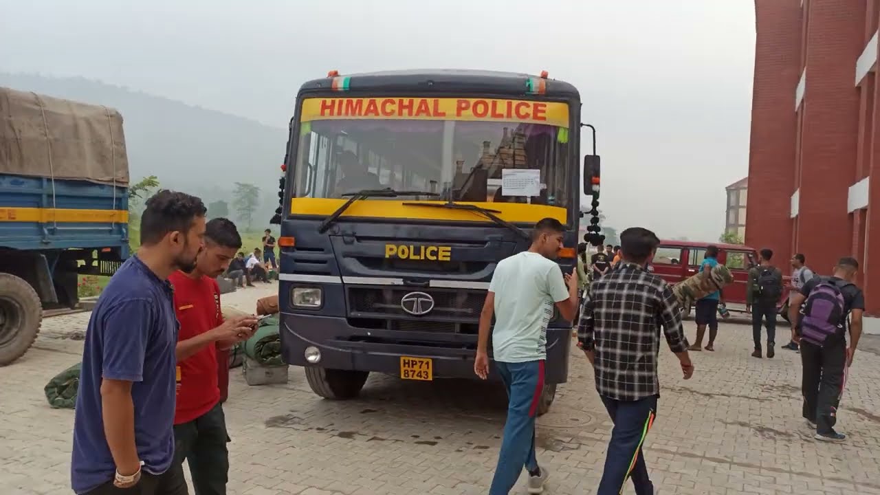 Hp police 6th IRBN Dhola Kuan Going to PTC Droh 22nd Batch Hp police constable