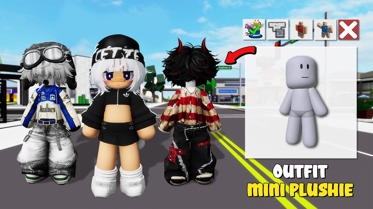OUTFIT EMO MINI PLUSHIE (Code, Body & More) Di Brookhaven - Roblox Part 6
