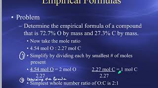 4-3 Percent Composition & Empirical Formulas (Part 2)
