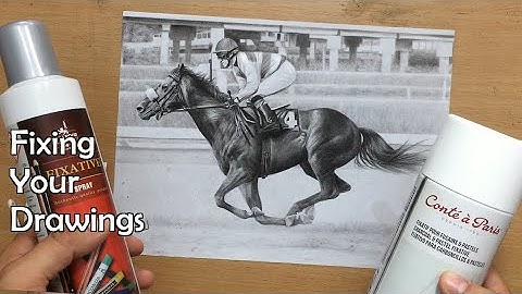 How I Fix My Drawings and the Fixatives I Use