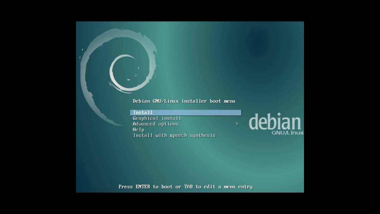 Установка Debian 8.5 Jessie - YouTube