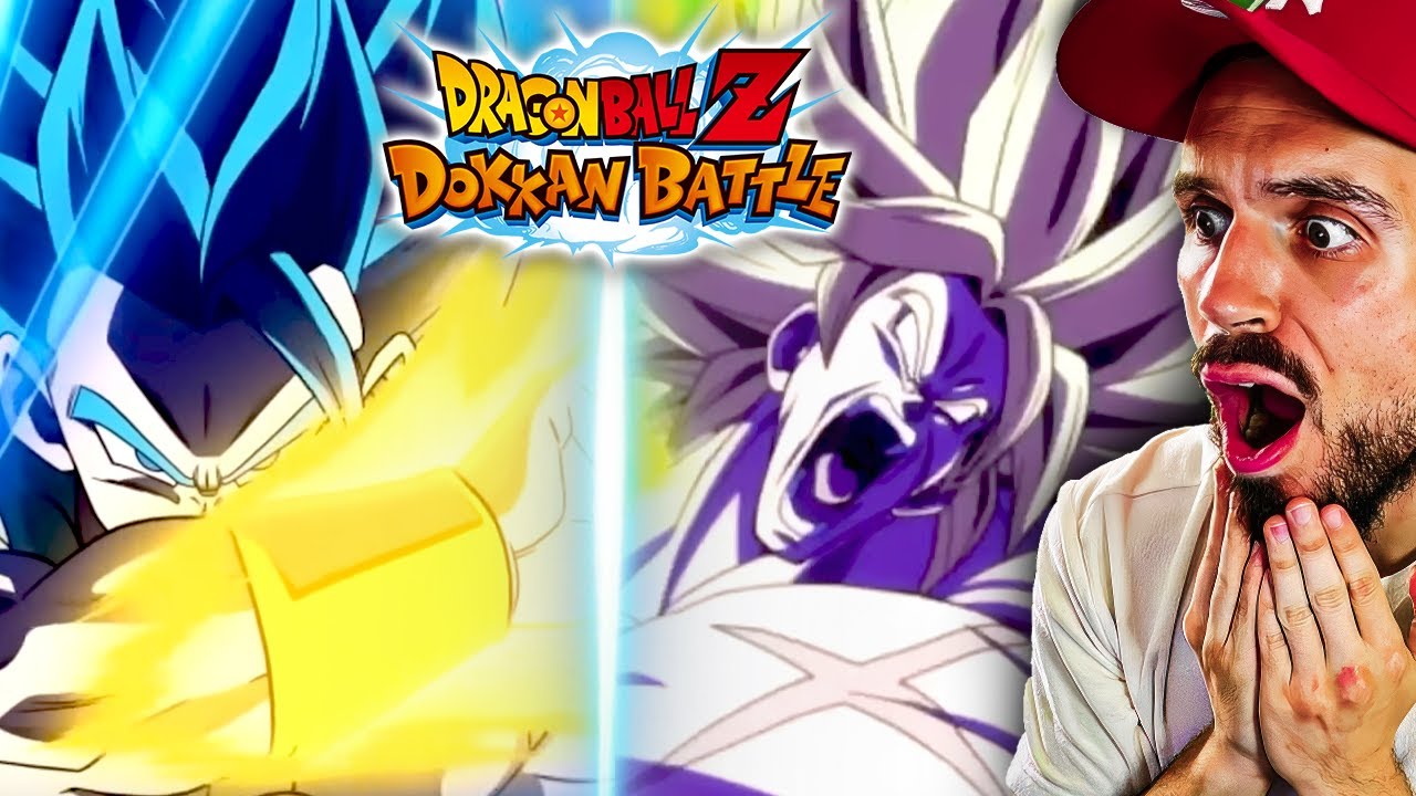 Réaction ANIMATIONS Gogeta Blue & Broly DBS LR 9 ANS Dokkan Battle