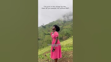 She walked around like a network antenna.pray for her e #village  #villagelife  #funny   #citygirls