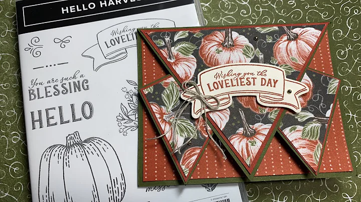 Rustic Harvest Triangle Fun Fold Card!