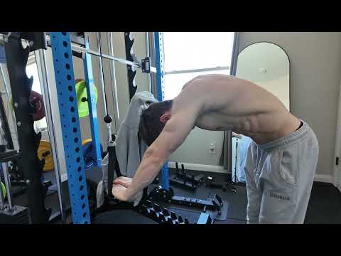 Bent over tricep pushdown