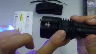 NITECORE LED FLASHLIGHT CB6 440 LUMENS WITH BLUE LIGHT BLACK