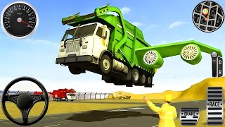 Garbage Trash Truck Realistic Simulator 3D -City Road Garbage Dumper Truck Driver - Android Gameplay screenshot 2