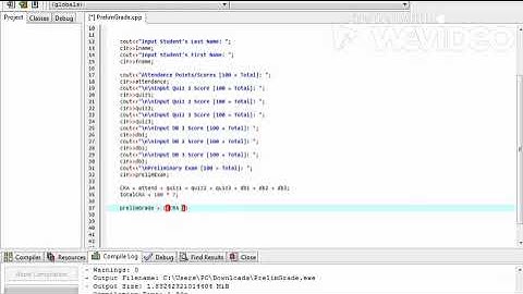 C programming Prelim Grade - If else statements
