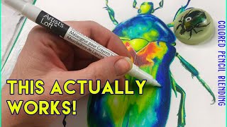 BEST $5 SPENT? Artist's Loft COLORED PENCIL BLENDER Tips & Demo! #coloredpencilblending