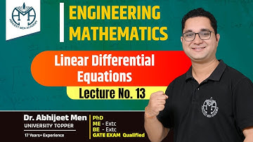 Linear Differential Equation | Engineering Mathematics | Variation Of Parameter | Lecture 13