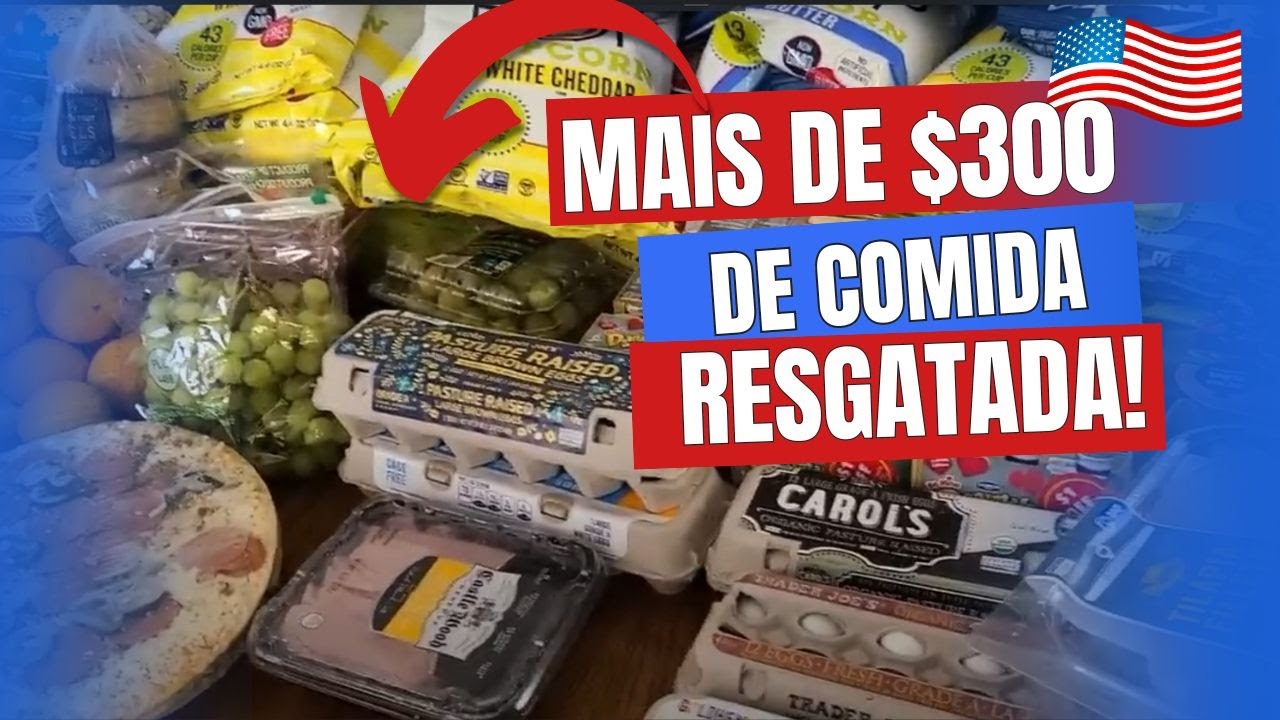 🔥 PEGUEI o DUMPSTER do SUPERMERCADO CHEIO MAIS UMA VEZ e FIZ a FESTA!! DUMPSTER DIVING nos EUA