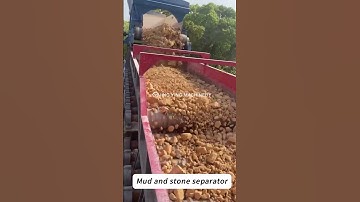 Soil and rock separator clay mud and stone separator in mining #mud #stone #separation #jycrusher