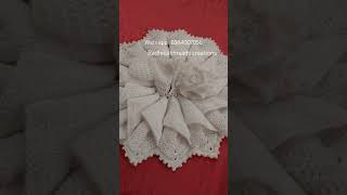 laddu gopal poshak #crochet #knittig #woolen #handmade #poshak #beautiful #flower white colour only