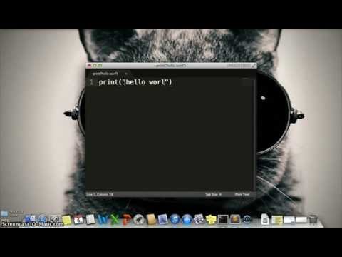 How to create and run a Python 3 file on Mac